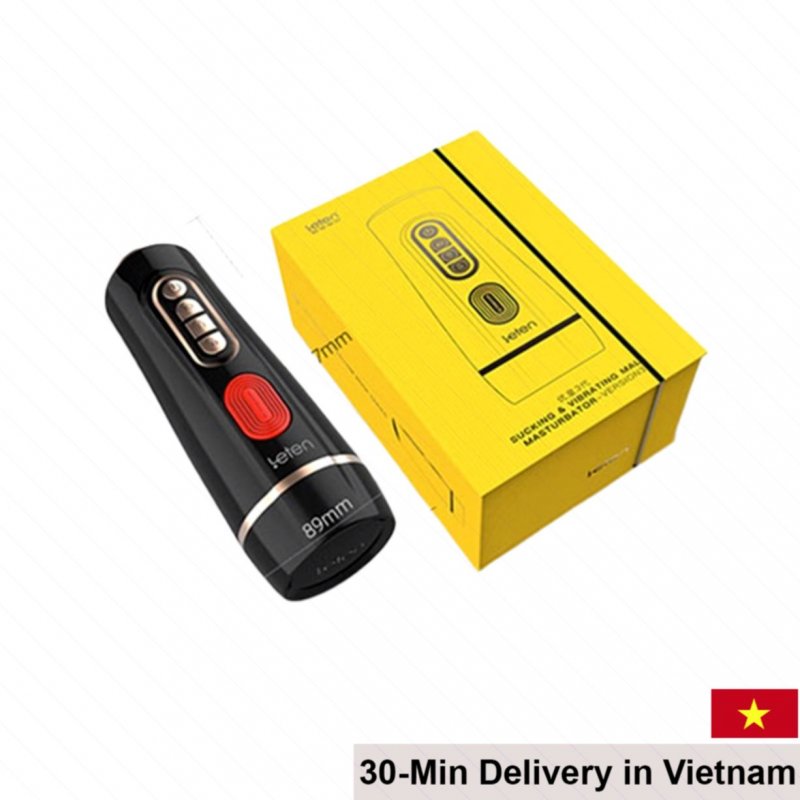 Leten Intelligent Male Love Toy Vibrates Squeezes Sound Effects 