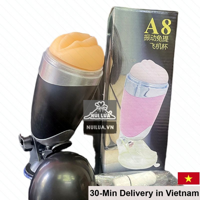 A8 Wall-Suction Realistic Vibrating Silicone Masturbator 