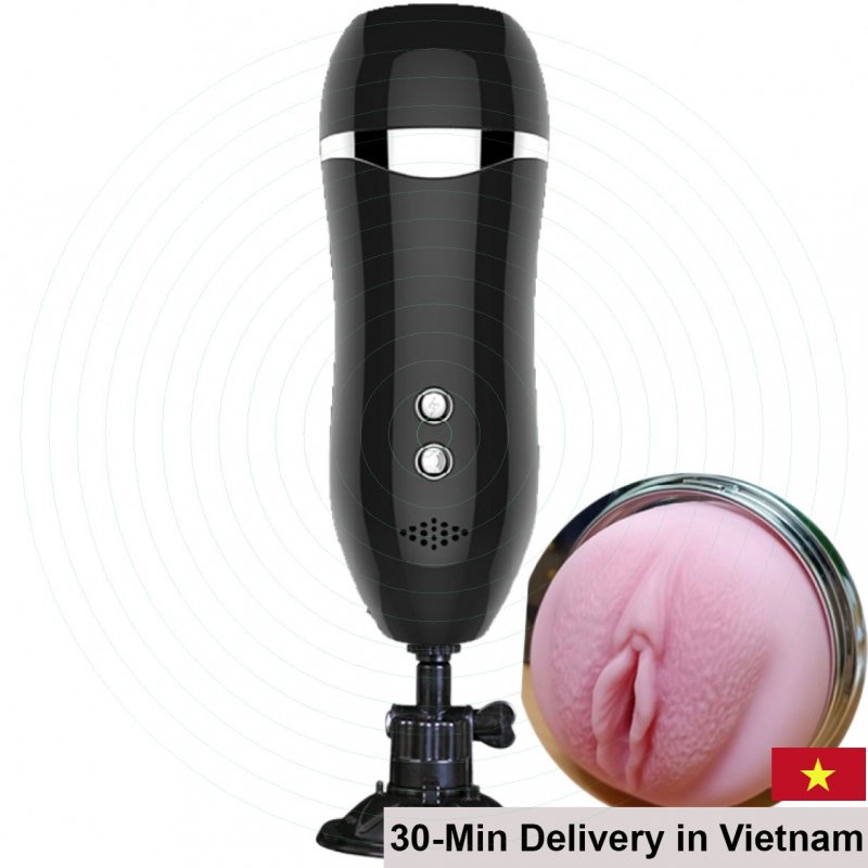 Realistic Wall-Mount Vibrating Male Masturbator 