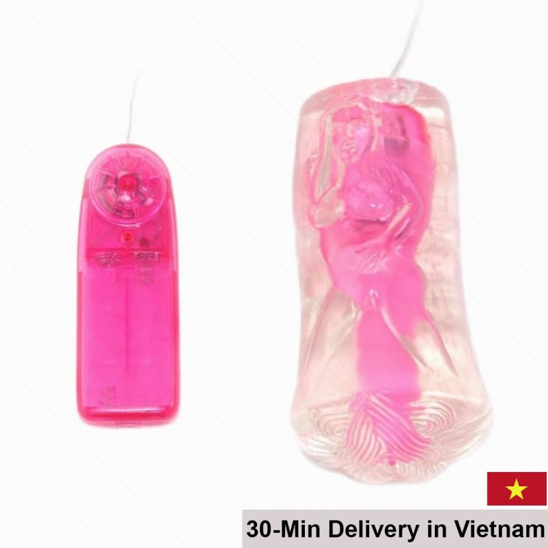 Transparent Rigid Silicone Vibrating Sex Doll Compact Size 