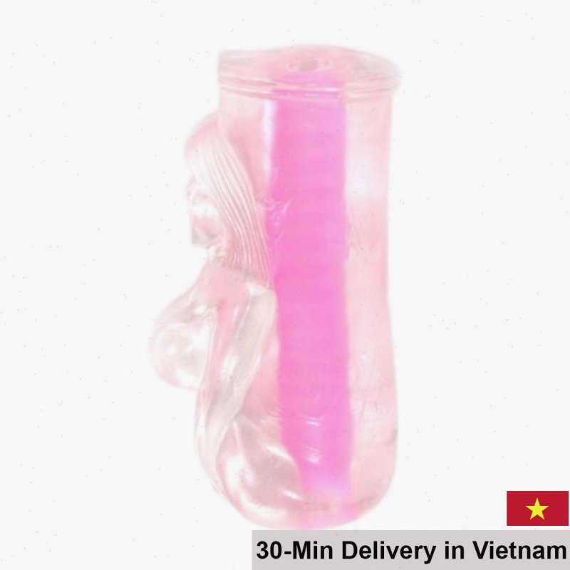 Small transparent silicone love doll compact and lifelike 