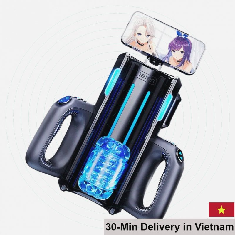 Leten High-Power Suction Masturbator Cup with Phone Holder 