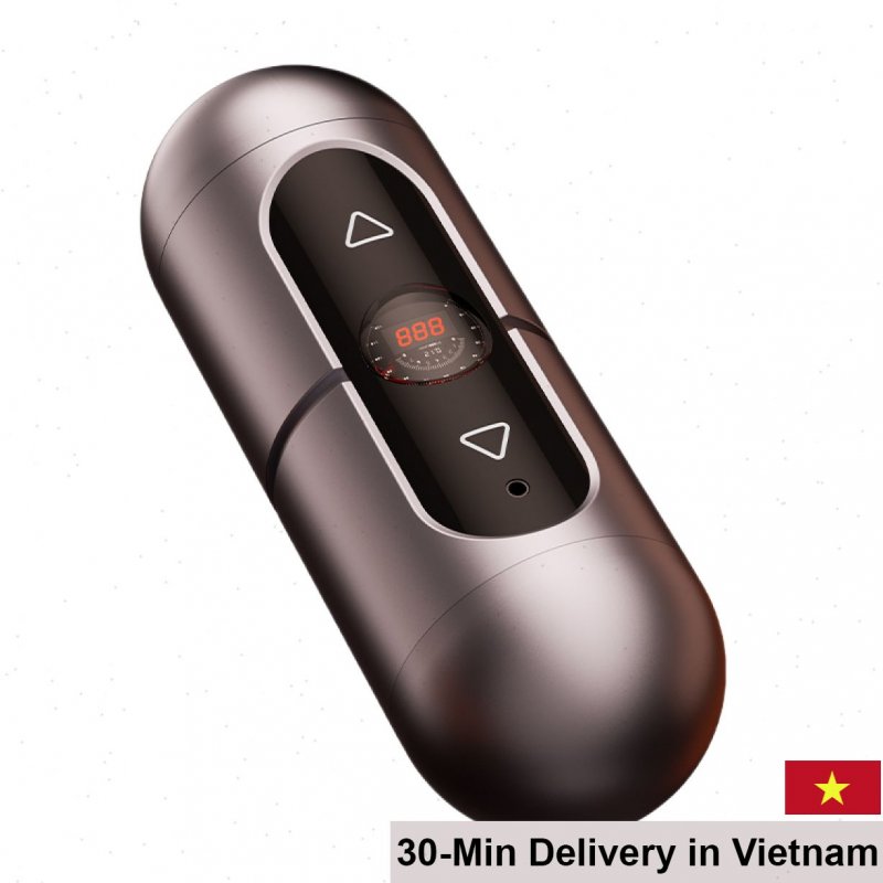 MizzZee Dual-Head Rumble Squeeze Voice Activated Male Masturbator Toy 