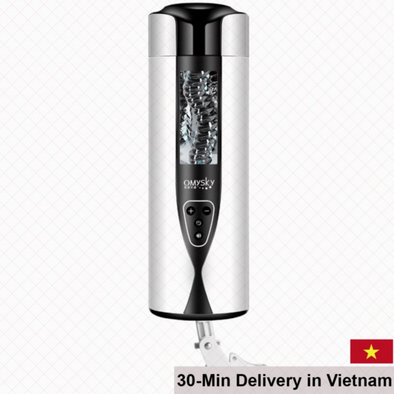 OMYSKY 360° rotating vibrating suction male masturbator 