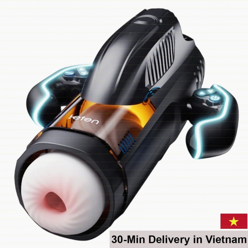 Bermuda Premium Masturbator Thrust Vibe Heat Suction Sound Tech 