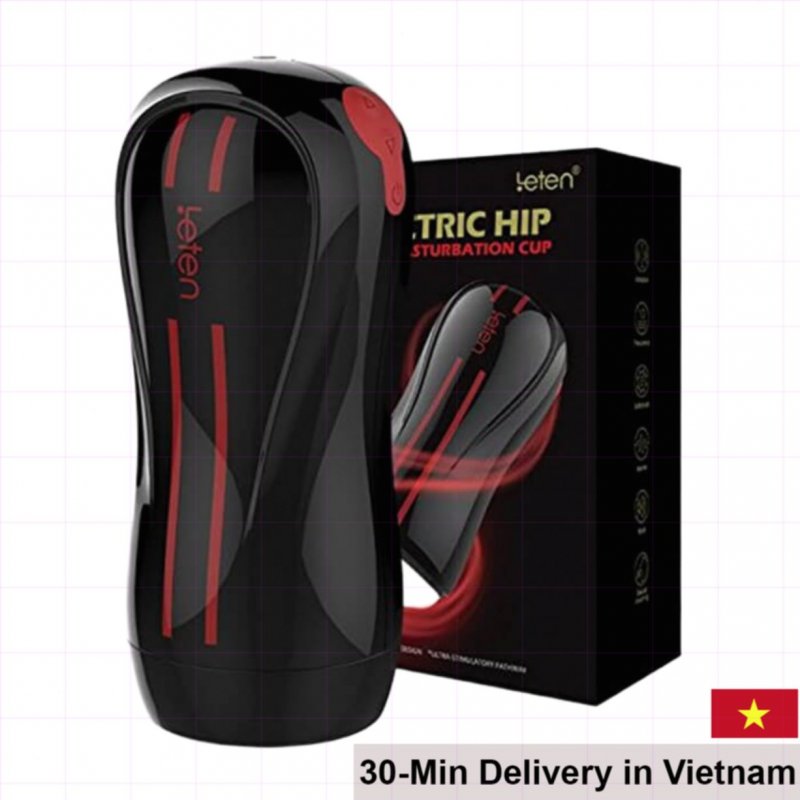 Leten Electric Hip Vibrating Realistic Masturbation Cup 