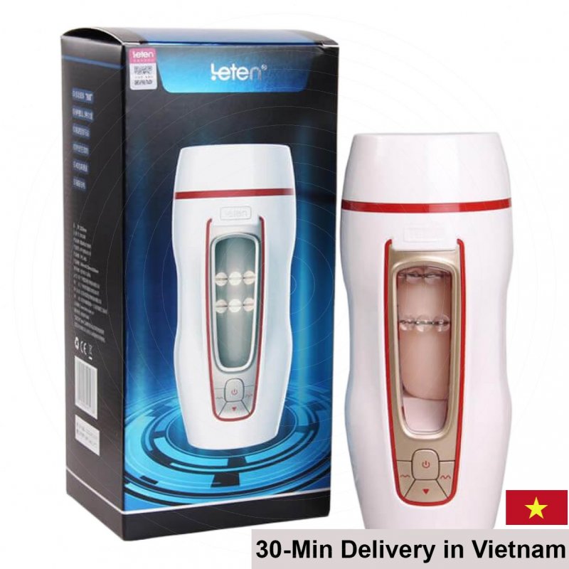Leten Vagina Cup Oral Sucking With Moaning Sound Sex Toy 