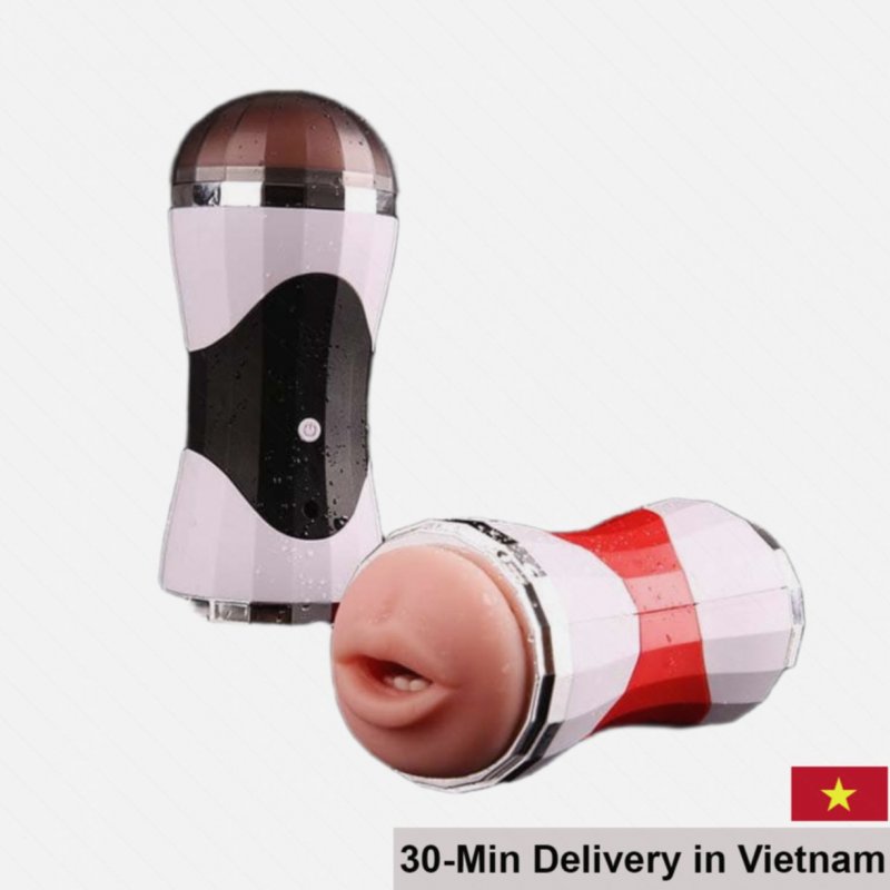 Mizzzee Double Hole Vibrating Masturbation Cup Dual Stimulation 