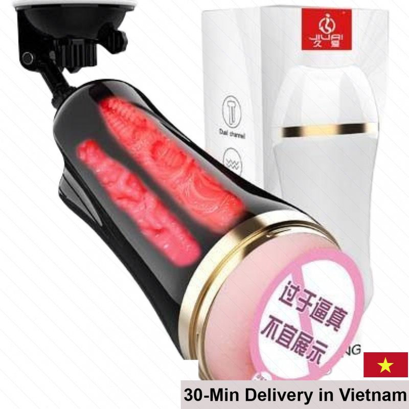 Jiuai Compact Subia Closed Masturbation Cup - Powerful Vibration 