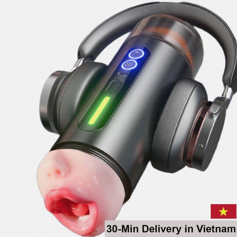 Jiuai Kelsey Dual-End Masturbator Tight Vibrating Mouth Vagina 
