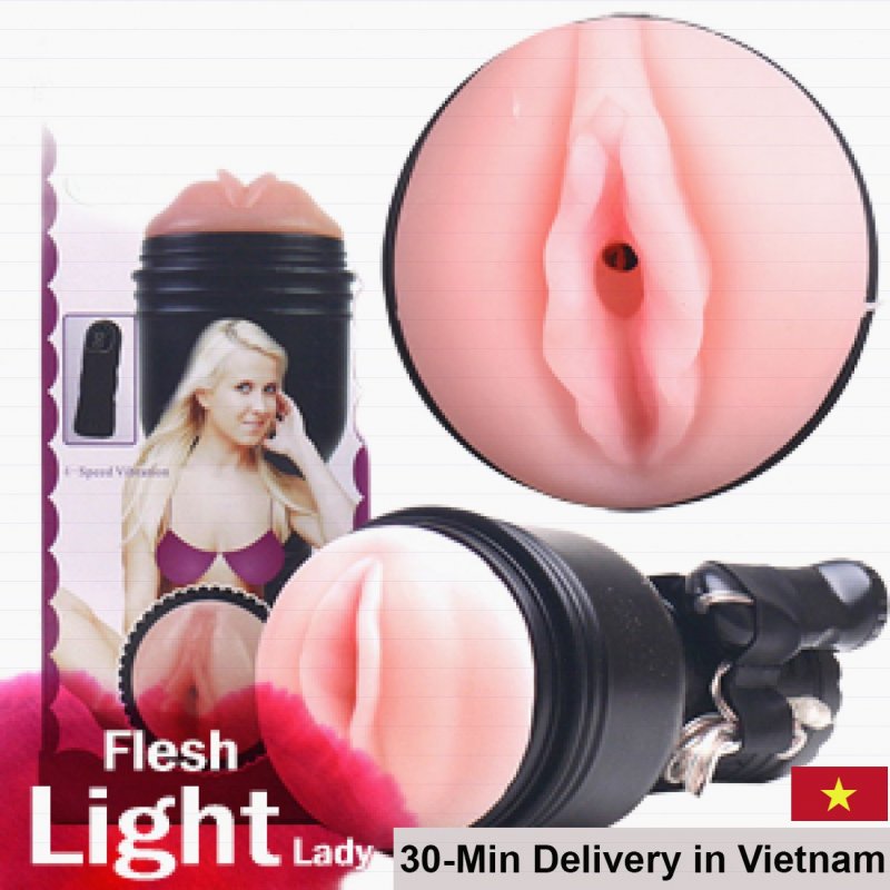 Pink Lady Remote Control Flashlight Vibrating Silicone Toy 