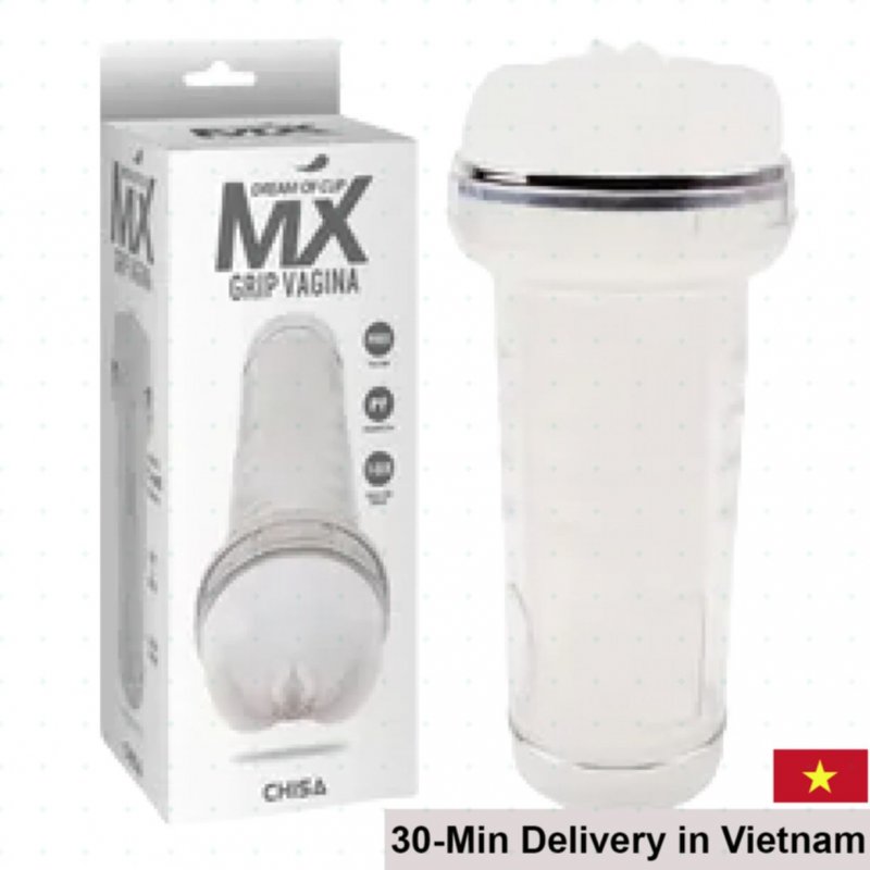 MX Grip Vagina Transparent Handheld Male Sex Toy 
