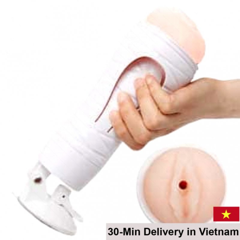 AD45C Wall-Mounted Contracting Silicone Male Masturbator 