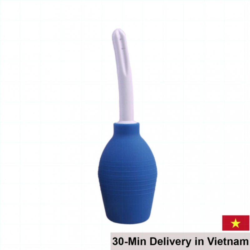 Soft Rubber Anal Cleaner with Nozzle - Size 4 Easy Use 
