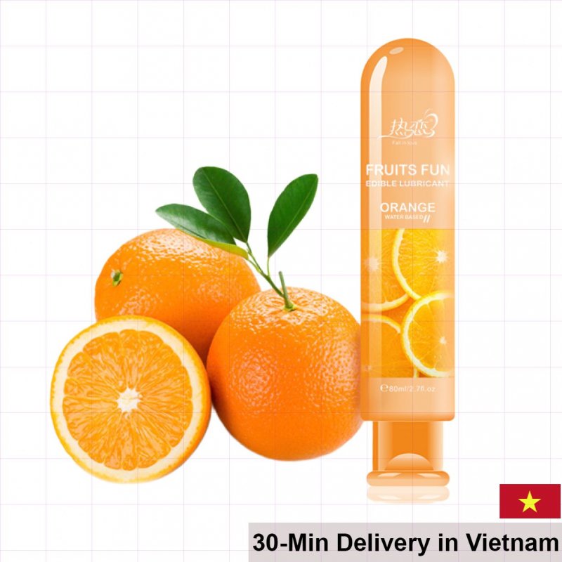 FALLINLOVE Orange Flavor Lubricant Oral Sex Smooth Glide 