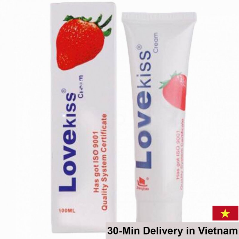 Love Kiss Strawberry Scent Lubricant 100ml Vaginal Anal Moisturizer 