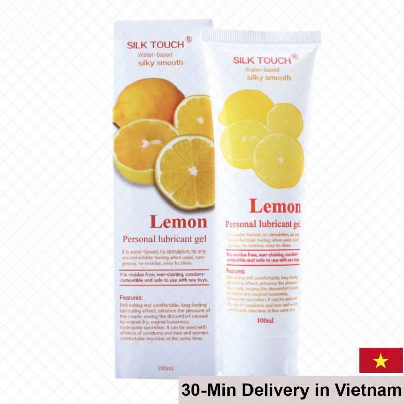 Silk Touch Lemon 100ml Natural Scented Lubricant 