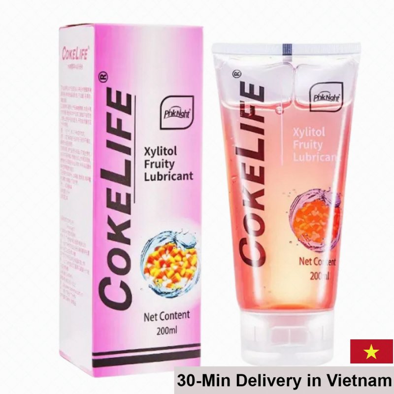 COKELIFE Water-Based Peach Scented Lubricant 200ml Smooth Glide 