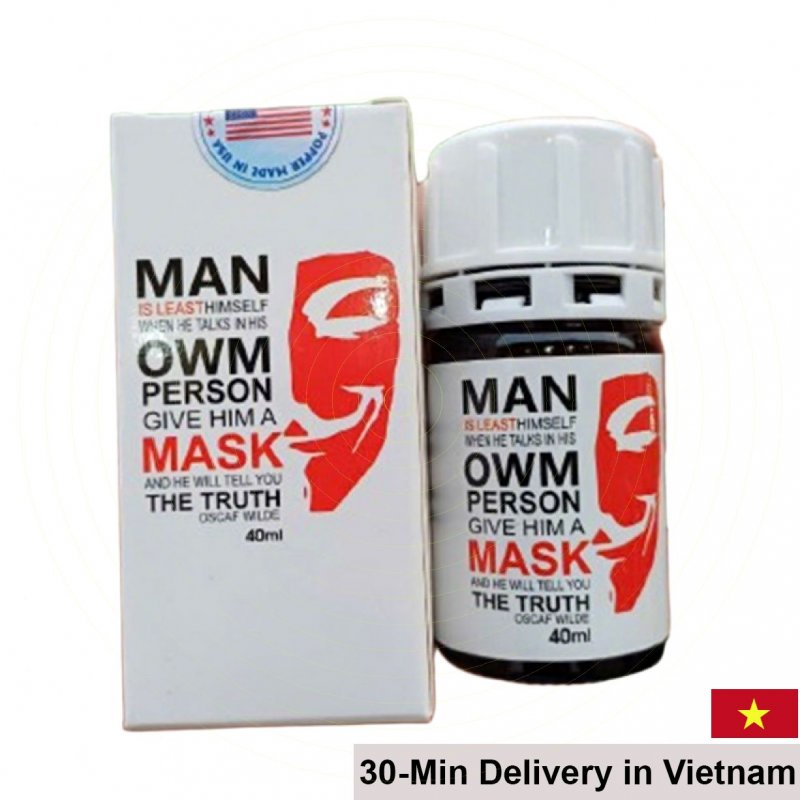 Popper Mask White 40ml USA Strong Long Lasting Enjoyment 