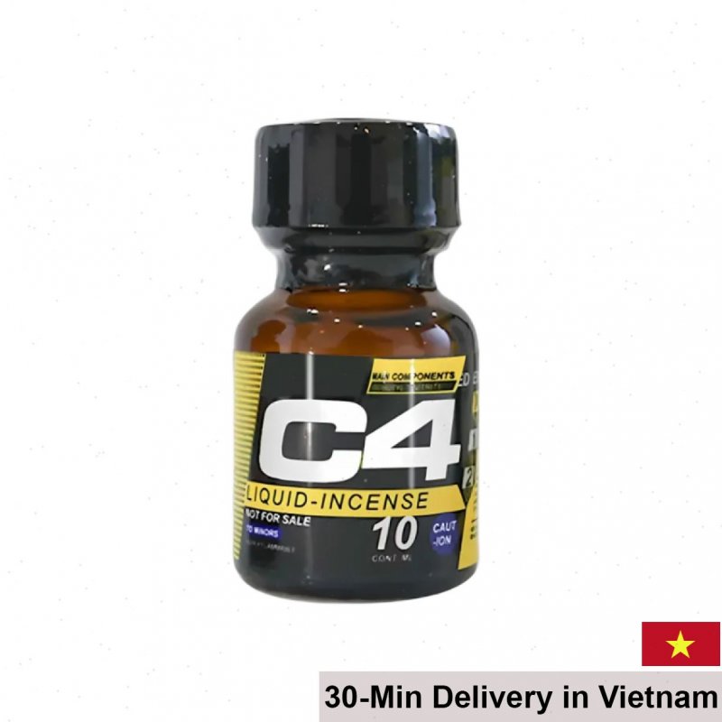 Popper C4 Black Yellow 10ml Enhancer Relax Arousal Spray 