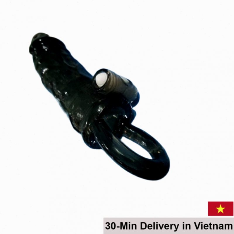 Donzen Dual-Head Vibrating Strap-On Condom 