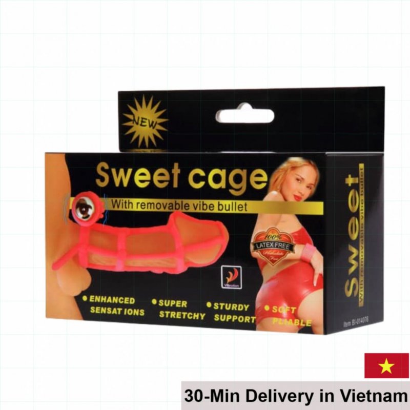 Baile Textured Vibrating Silicone Condom Delay Sex 