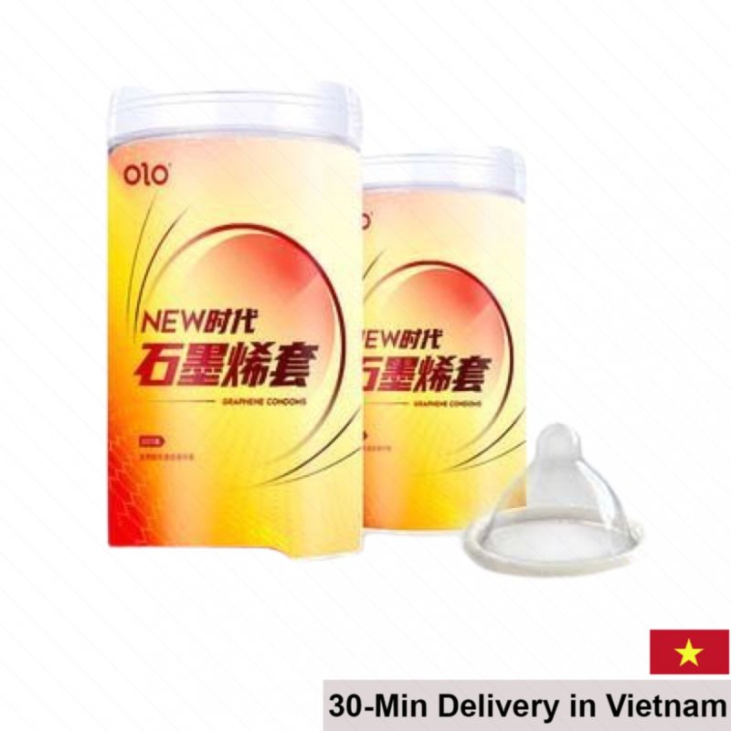 Olo Hyaluronic Acid Graphene 001 Condom Ultra Thin Baby Skin Feel 