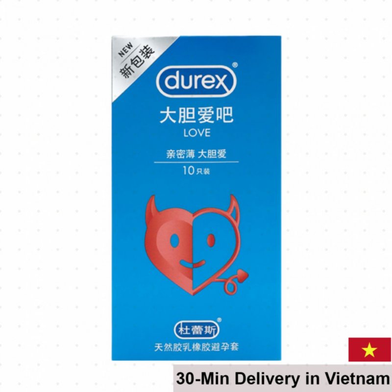 Durex Love Condoms Vanilla Scent Thin 10 Pack Safe 