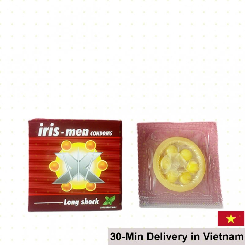 Iris-Men Long Shock 6-Bulge Large Condom for Men 