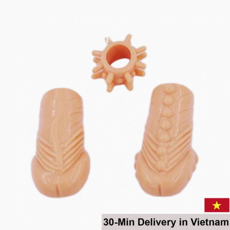 Endurance Sets Silicone Dildo Cock Ring with Spikes 2pcs 