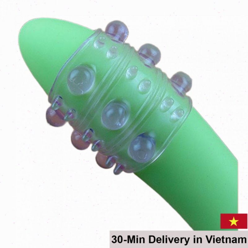 SHP959 Textured Ribbed Girth Enhancing Silicone Penis Sleeve Condom 