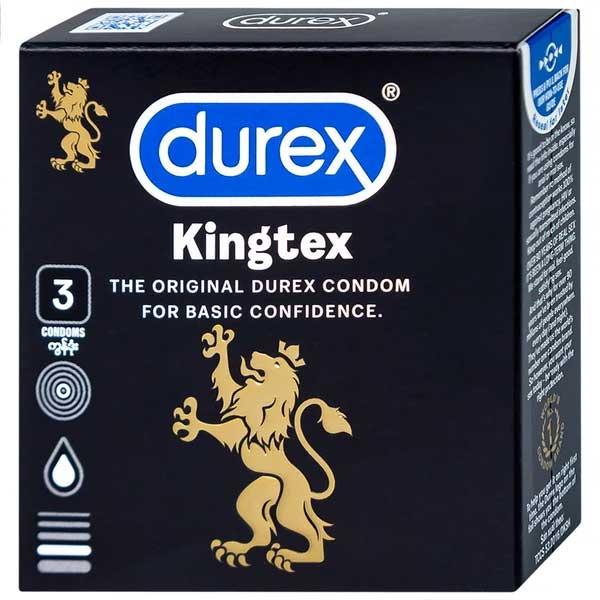 Durex Kingtex Super Thin Condom Intense Pleasure 3-Pack 