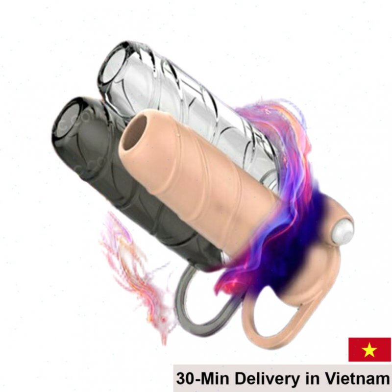SHP563 Size-Enhancing Dildo Condom Safe Enhanced Pleasure 