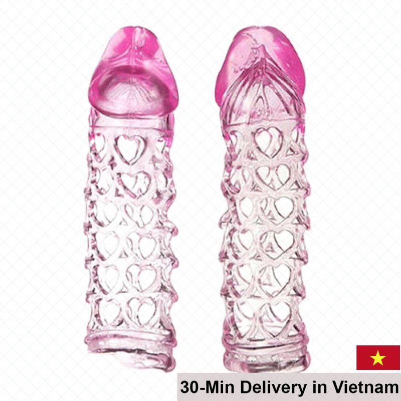 SHp864 Mesh Sleeve Enhancer Condom Durable Powerful Support 