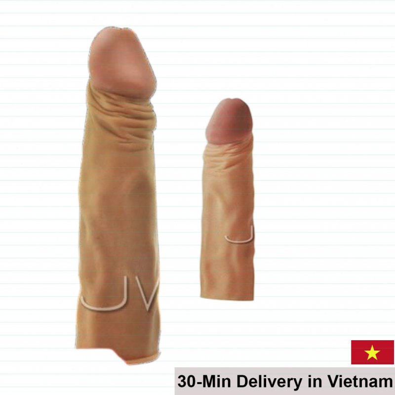 SHP433 Penis Enlarger Condom 5cm Safe Silicone Soft Comfortable 