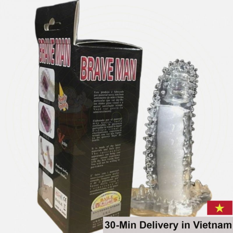 SHP865 Japan-Gear Textured Vibrating Penis Extension Sleeve 
