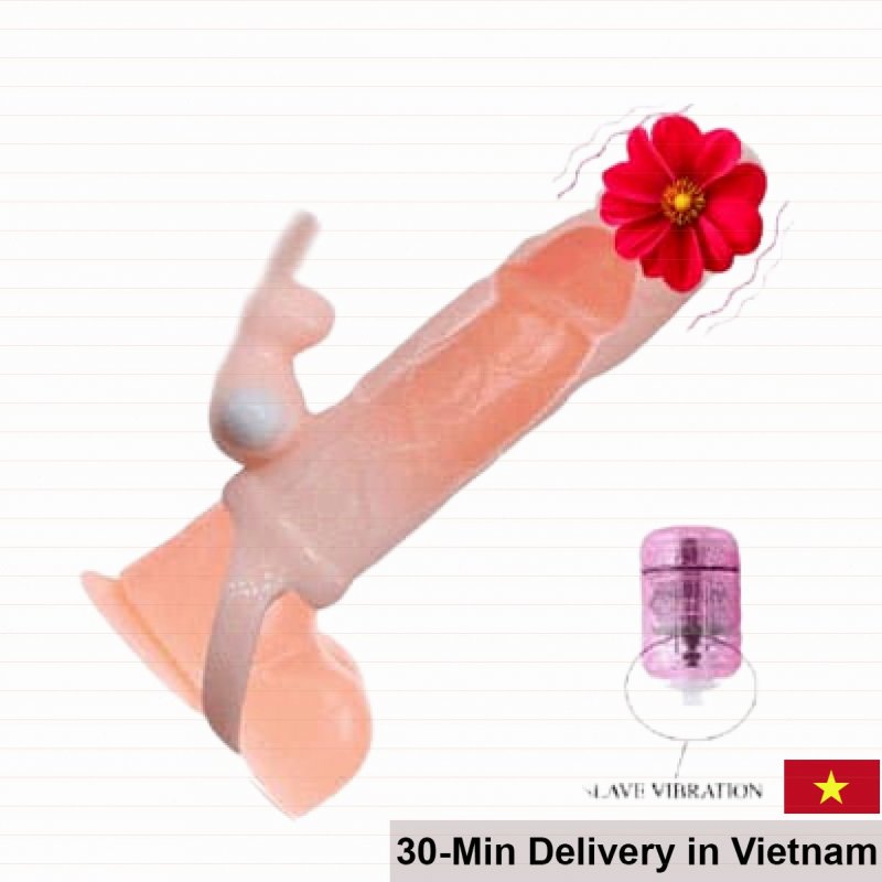 CauMon Silicone Strap-On Vibrator Double-End Pleasure 