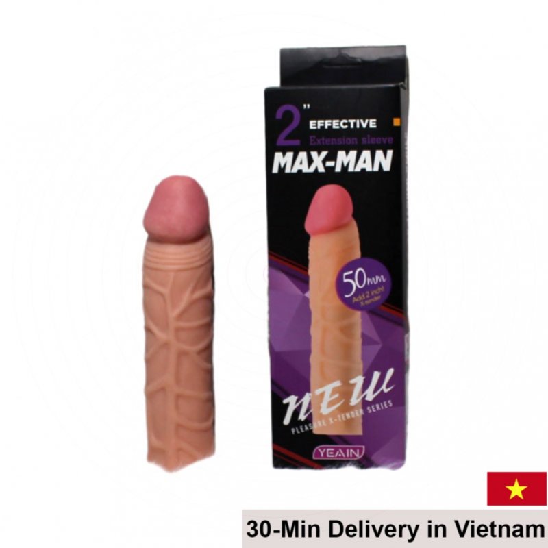 Maxman 5cm Silicone Penis Extender for Longer Lasting 
