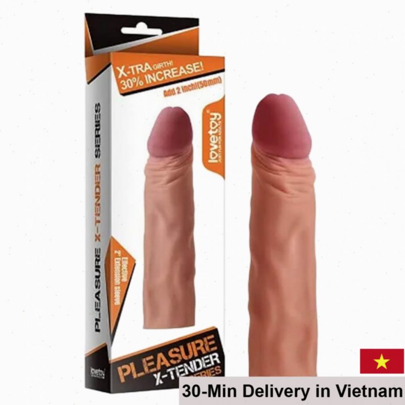 Lovetoy Pleasure X-Tender Silicone Condom Size 19x4cm 