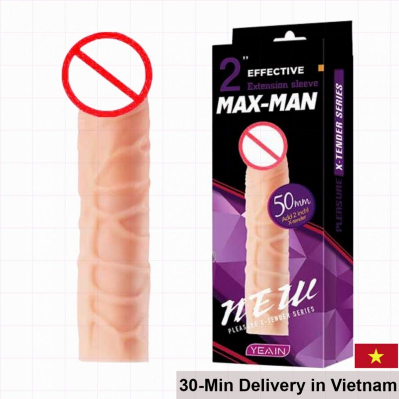 Yeain Maxman 5cm Penis Extender Soft Silicone Enhancer 