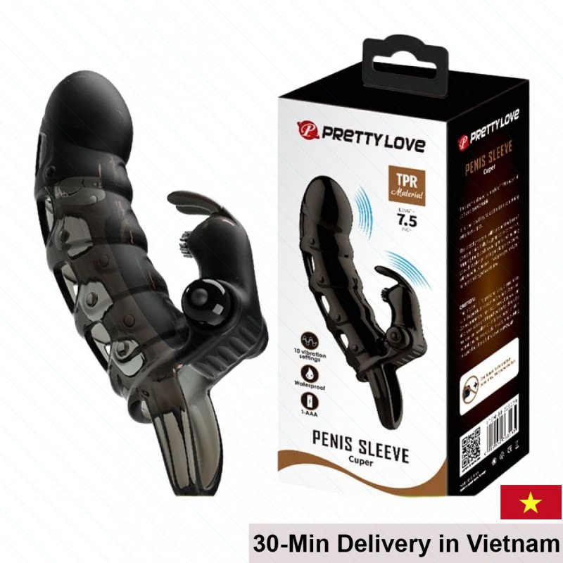 Pretty Love Cuper Double Vibrating Strap-On with Mesh 
