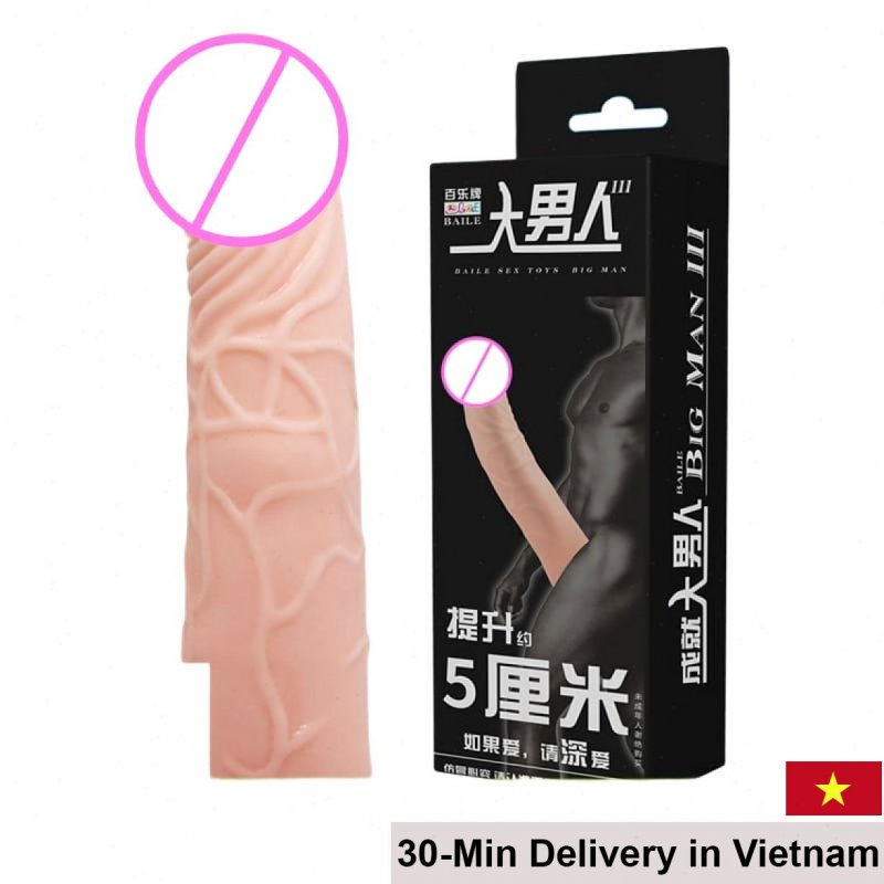 Baile Big Man 6cm Silicone Penis Enlarger Sleeve 