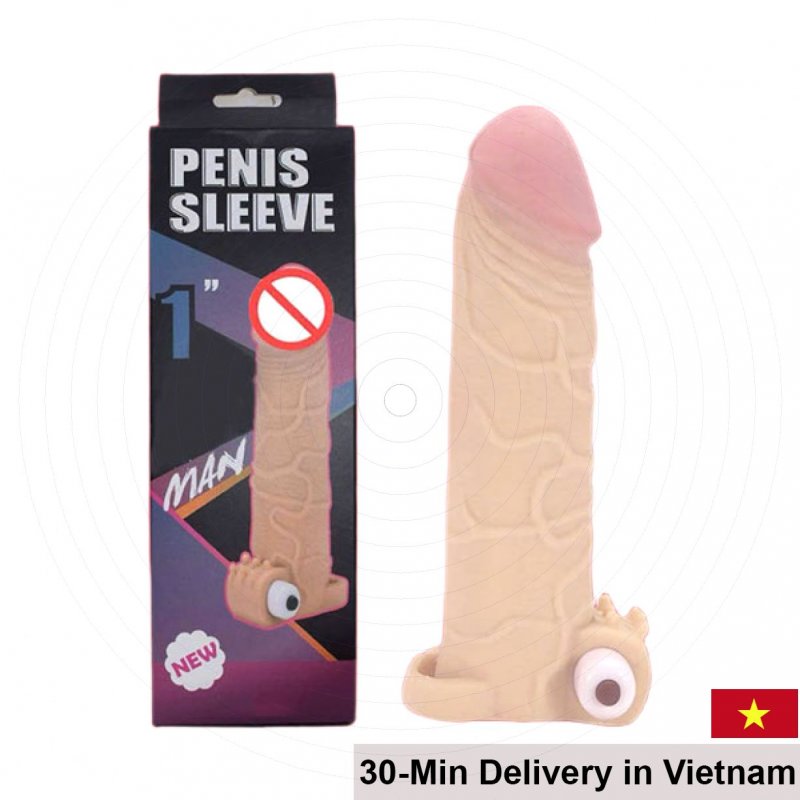 Maxman 2.5cm Increase Vibrating Penis Sleeve Enhance Stamina 