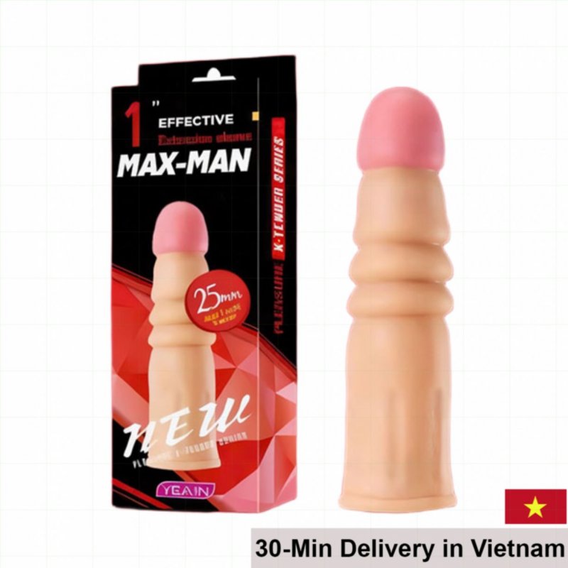 Maxman 25cm Extension Condom Soft Silicone Tensile Durable 