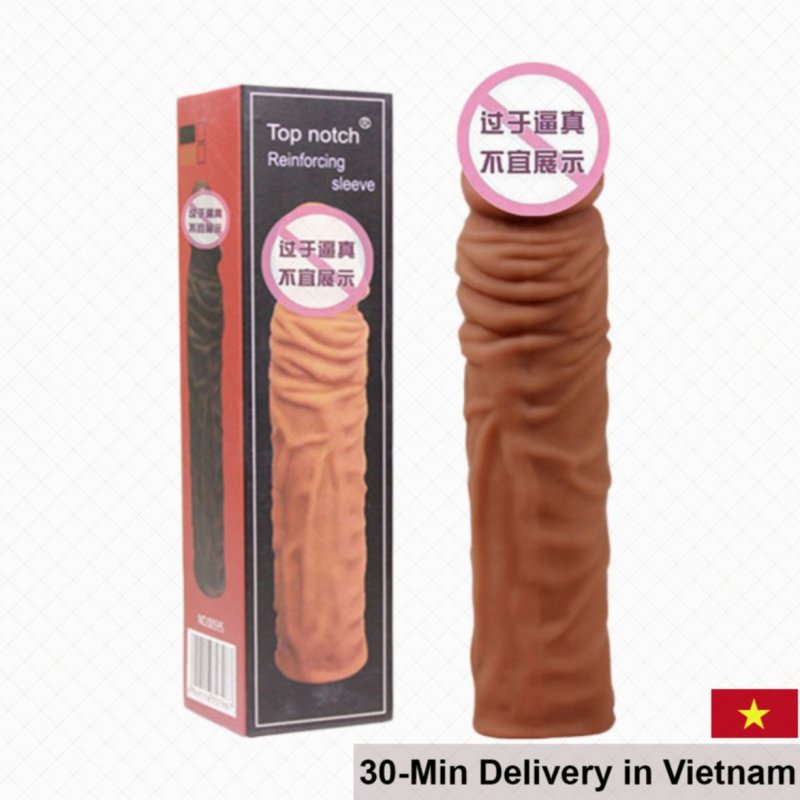 Top Notch Ribbed Condom 5cm Longer Enhancer 