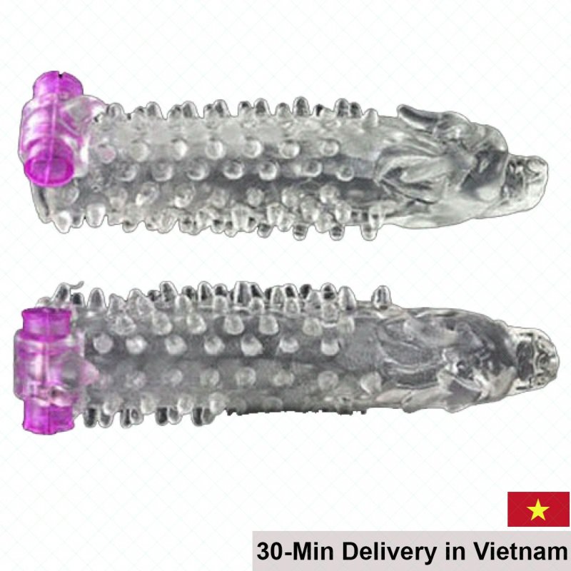 Dragon Head Textured Vibrating Dildo Silicone Soft Large Size 
