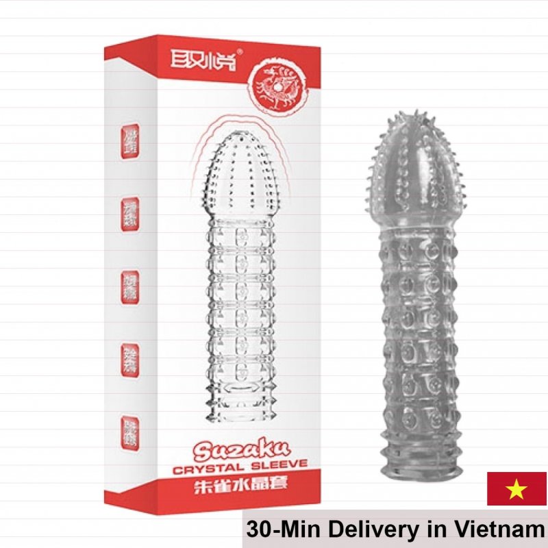 CoBiiy textured extension sleeve for prolonged erection 