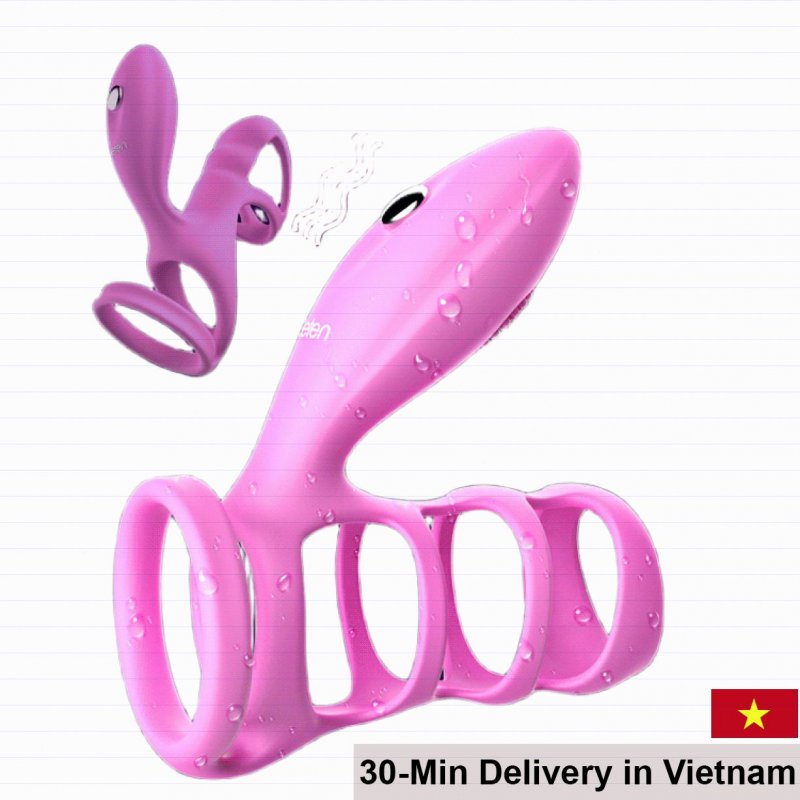 Leten Vibrating Ring With Strap Increase Pleasure Multi-Speed Silicone 