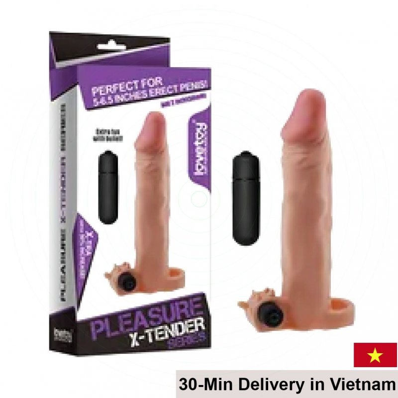 LoveToy X-Tender 6 Ring Soft Vibrating Condom 