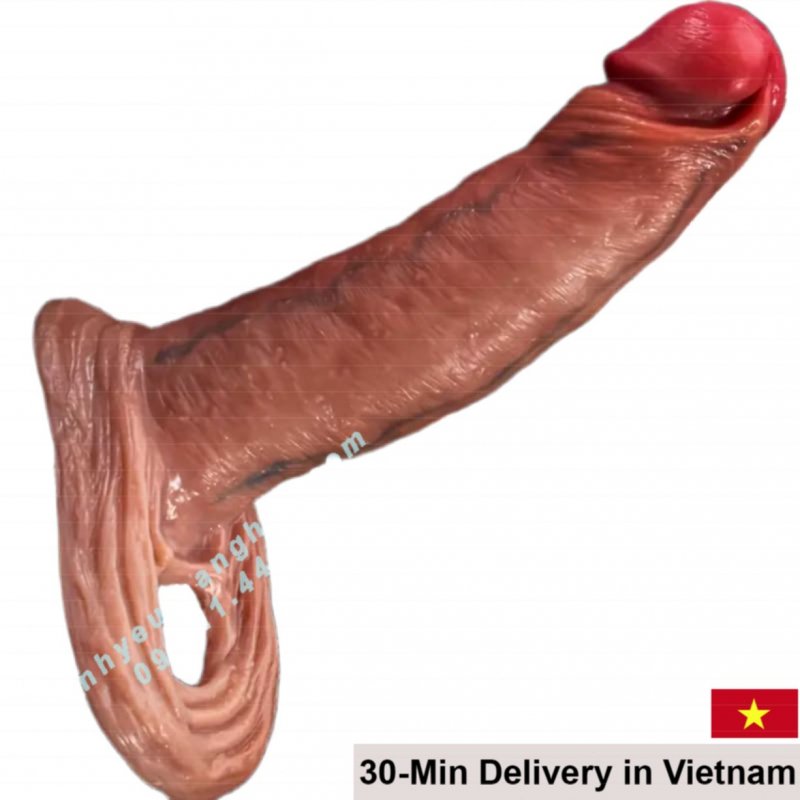 EUREKA Premium Penis Extender Sleeve 16cm Silicone Delay Condom 